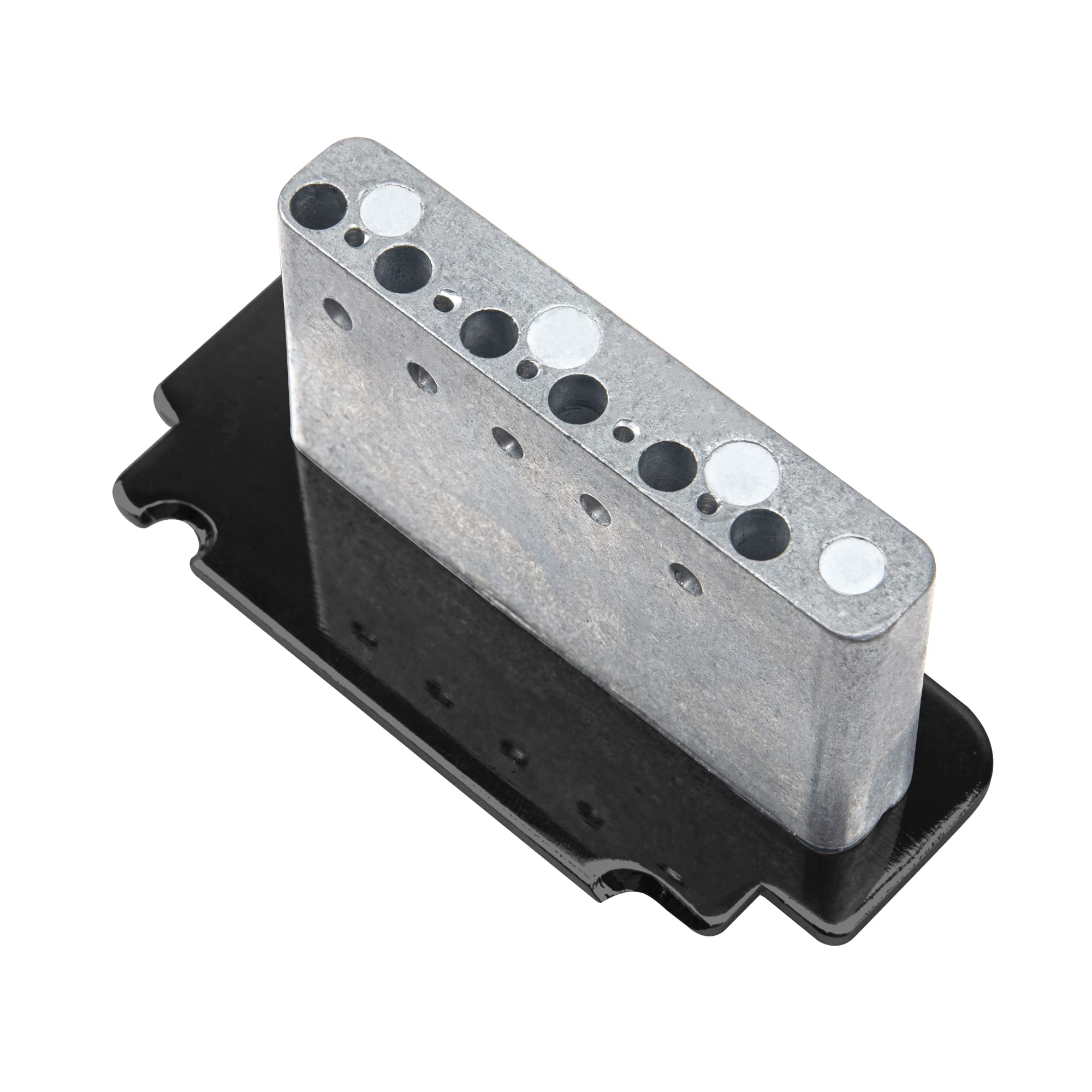 1Set Yootones Guitar Tremolo Bridge 6 String Individual Saddle Compatible with Squier Fender Strat Style Electric Guitar Parts (